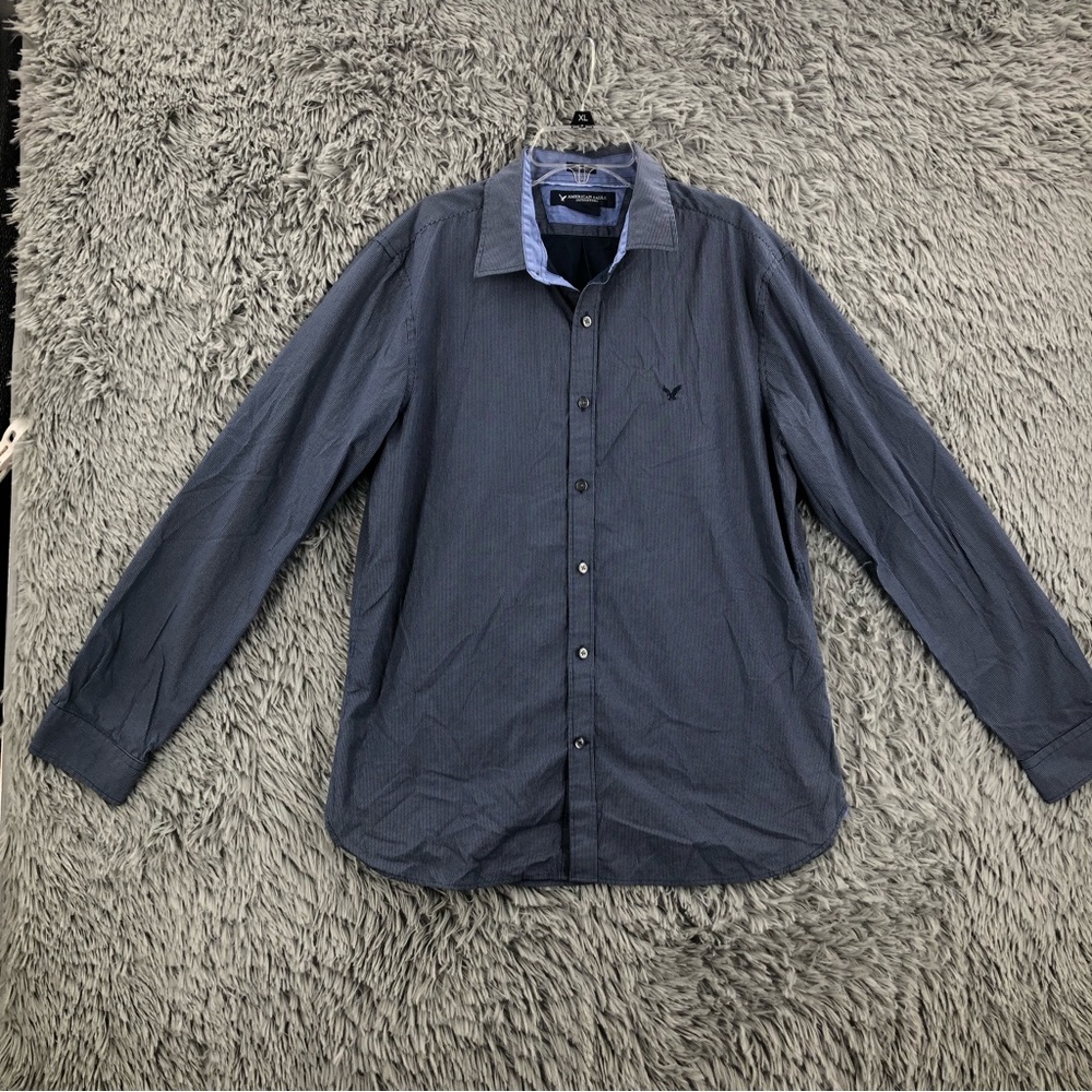 American Eagle Outfitters Shirt Mens Large Slim Fit Button Down Long Sleeve
